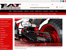 Tablet Screenshot of fat300customcycles.com
